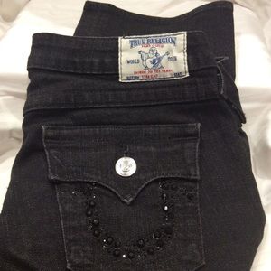 True Religion Black Sequenced Jeans.